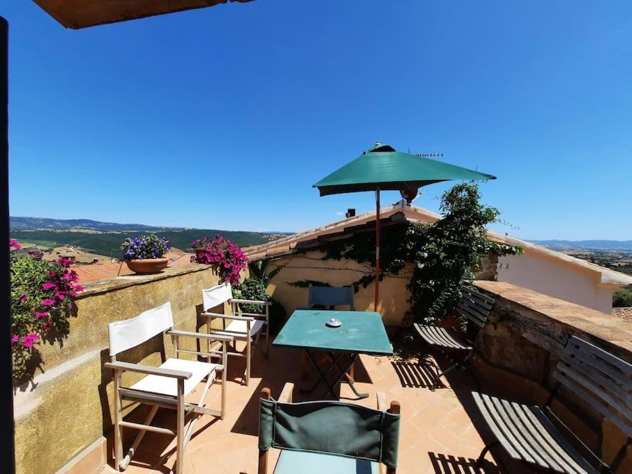 Near The Sea Big Panoramic House 2 Terraces In Lovely Village Montiano (Tuscany) Exterior foto