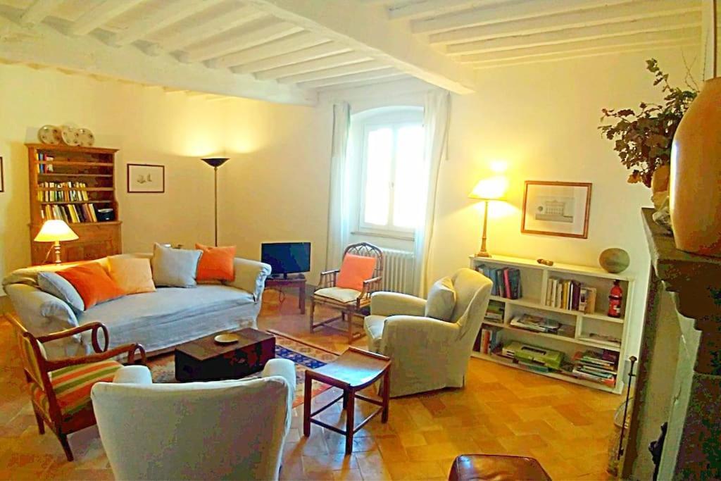 Near The Sea Big Panoramic House 2 Terraces In Lovely Village Montiano (Tuscany) Exterior foto